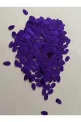 Yazma, Havlu, Abiye, Çeyizlik Işleme Damla Pul. 9x5mm. 20gr. Takriben 1120 Adet. Mor.