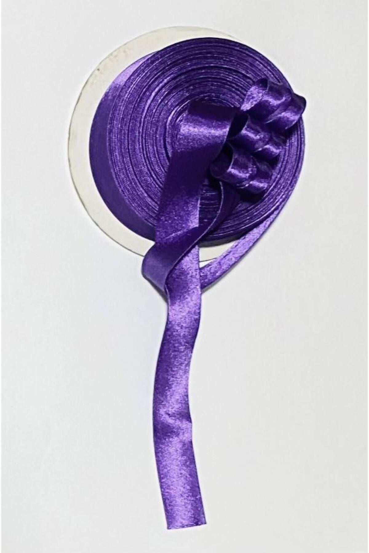 Saten Biye (şerit) Mor 2cm 20 Metre