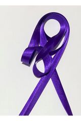 Saten Biye (şerit) Mor 2cm 20 Metre