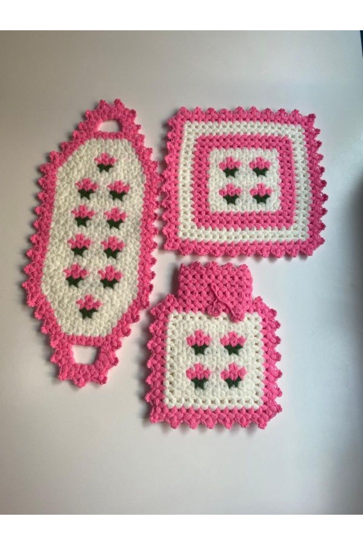 Çeyizlik Ve Banyo Lif Takımı 3'lü Set.