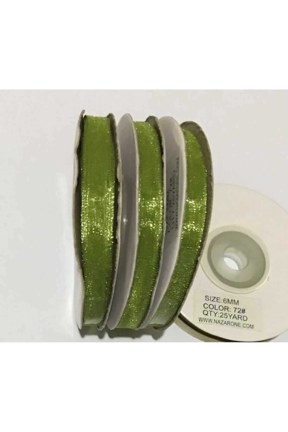 Organza (organze) Kurdele 6mmx25metre 1 Adet.