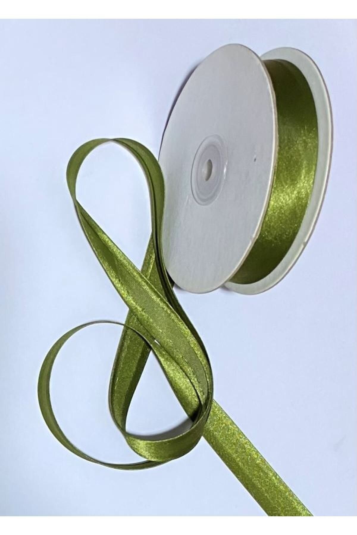 Saten Biye (şerit) Yeşil. 2cm.