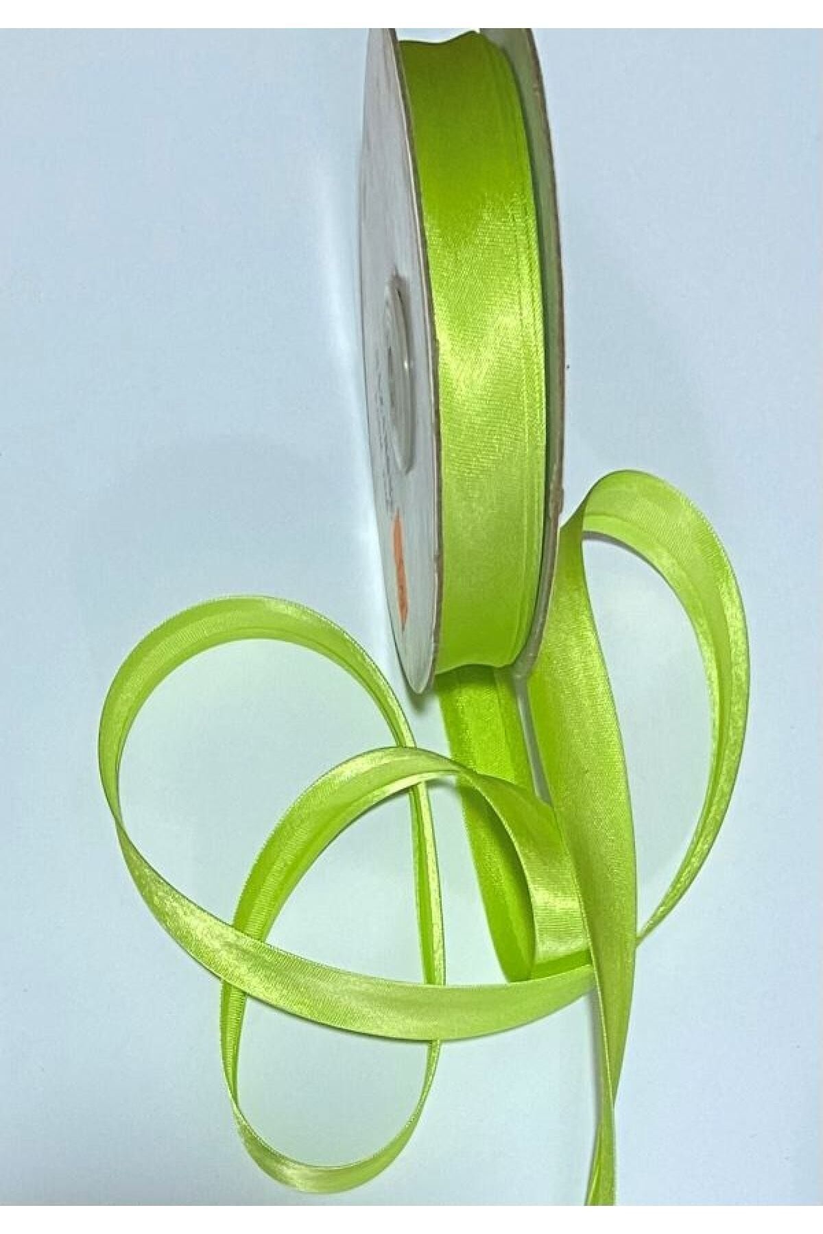 Saten Biye Fıstık Yeşili 2cm