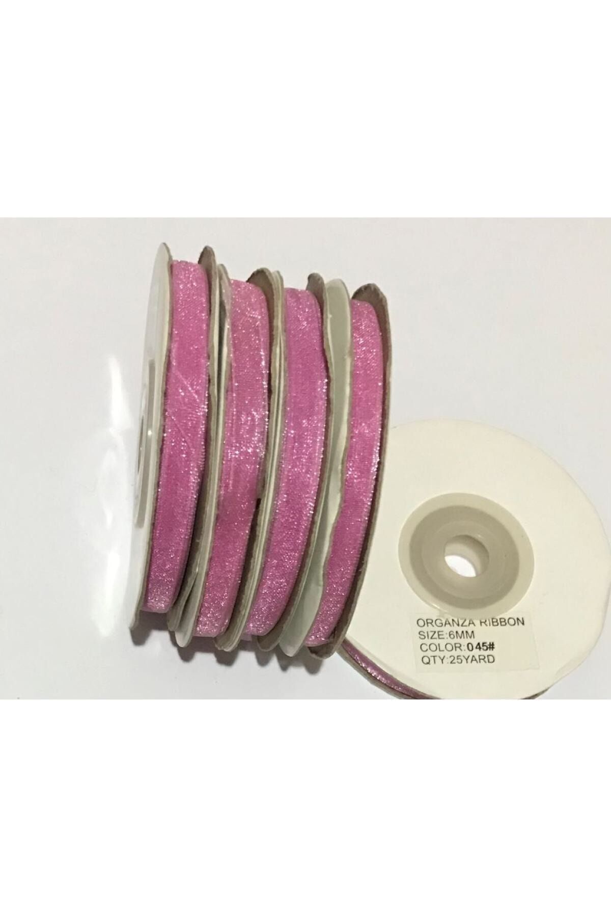 Organza (organze) Kurdele 6mmx25metre 1 Adet.