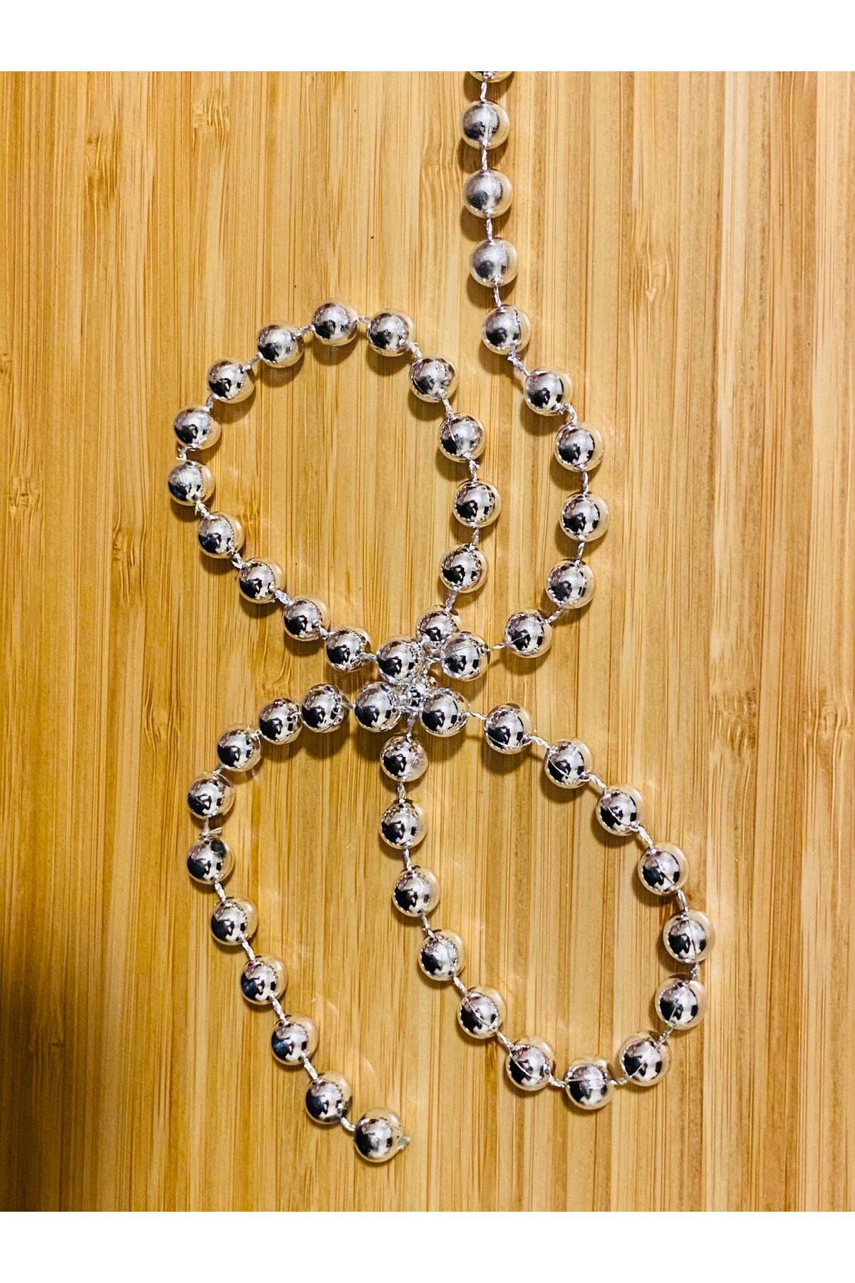 6mm Şerit Inci. Gümüş. 3.78 Metre.