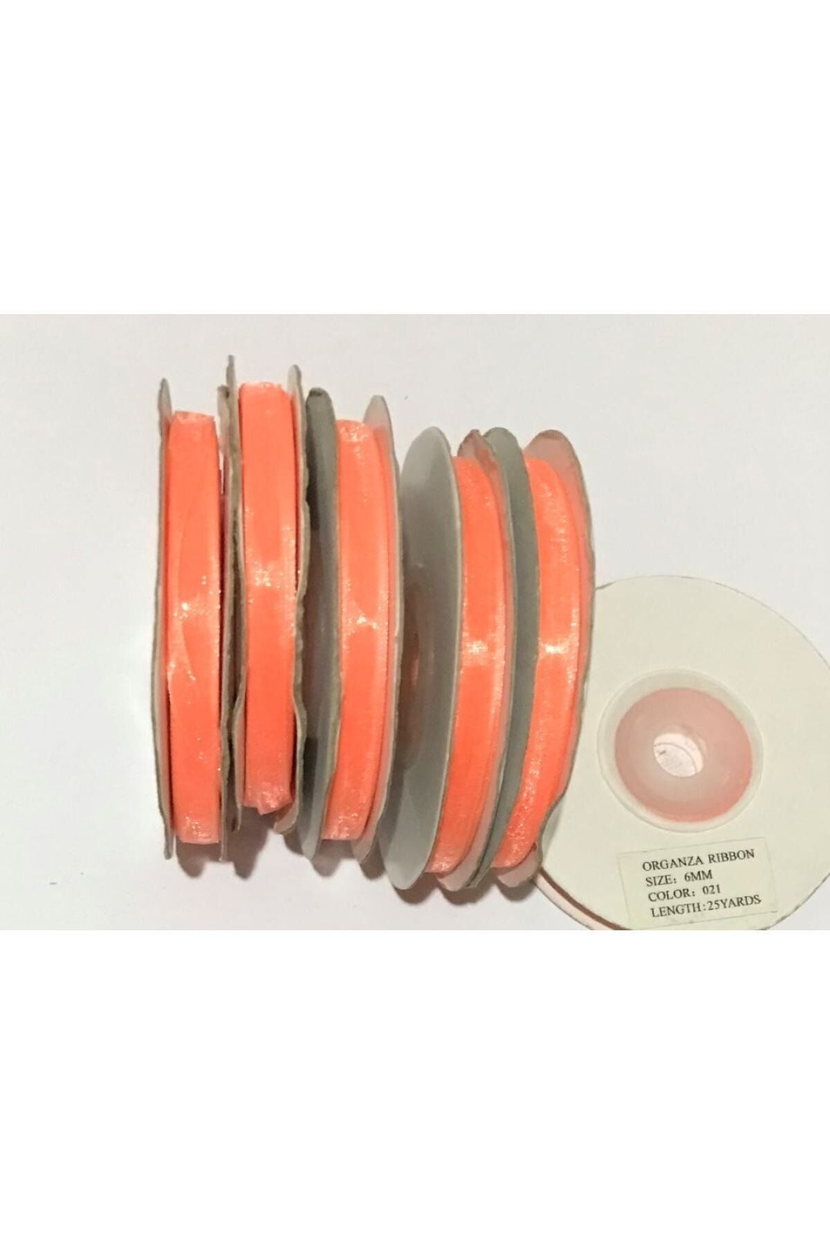 Organza (organze) Kurdele 6mmx25metre 1 Adet.