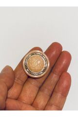 Hırka, Yelek, Entari, Ferace Ve Pantolon Italyan Model Düğme. 30mm. 5'li Pkt. Renk: Pudra.