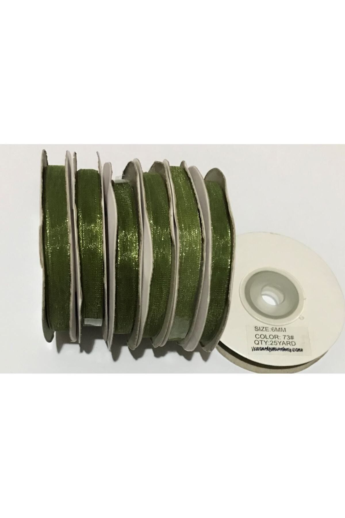 Organza (organze) Kurdele 6mmx25metre 1 Adet.