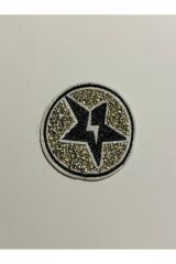 7,5 x 7,5 cm Taşlı, Ütü ve Dikiş ile Montaj Edilen Apolet ve Arma. (Yama değildir)