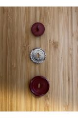 Hırka, Yelek, Entari, Ferace ve Pantolon İtalyan Model Düğme. 30mm. 5'li Pkt. Renk: Koyu Bordo.