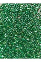 Üçgen Kristal Çek Boncuğu. Yazma, Havlu, Abiye Ve Çeyizlik Işleme. 2,5mm. Yeşil. 40gr.