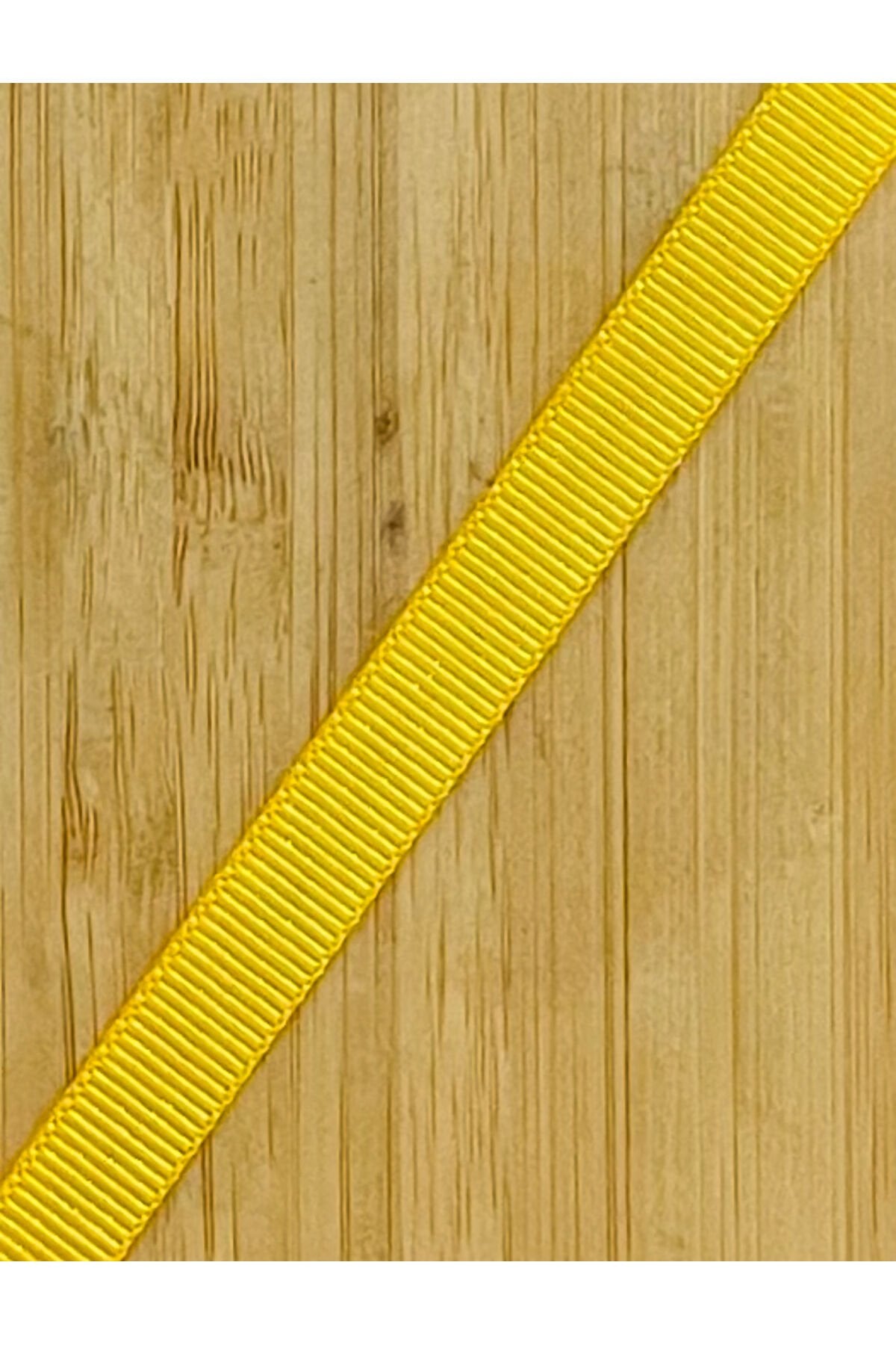 1cm. 5metre. Grogren Kurdele. Sarı