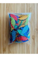 Yemeni, Oya, Abiye, Halay Mendili, Halhal Yaprak El işleme Pul. 29x11mm. 20gr. Tahmini:150-160 Ad.