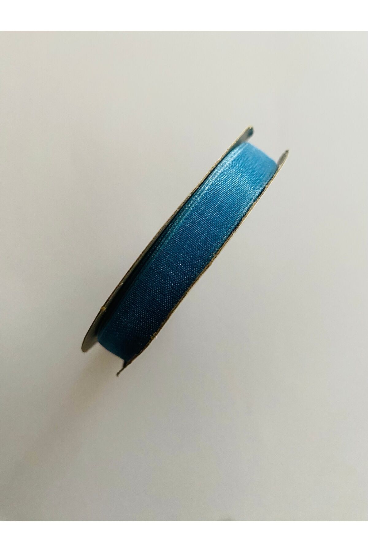 Organza Kurdele 1cm X 25metre 1 Adet. Renk: Mavi.