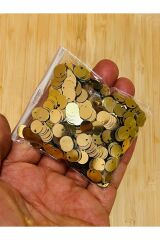 Yeni Renk Tonu. Yan Delikli Oya, Abiye, Havlu Ve Çeyizlik Plastik Pul. 8mm.20gr. 750 Adet.