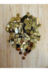 Yeni Renk Tonu. Yan Delikli Oya, Abiye, Havlu Ve Çeyizlik Plastik Pul. 8mm.20gr. 750 Adet.