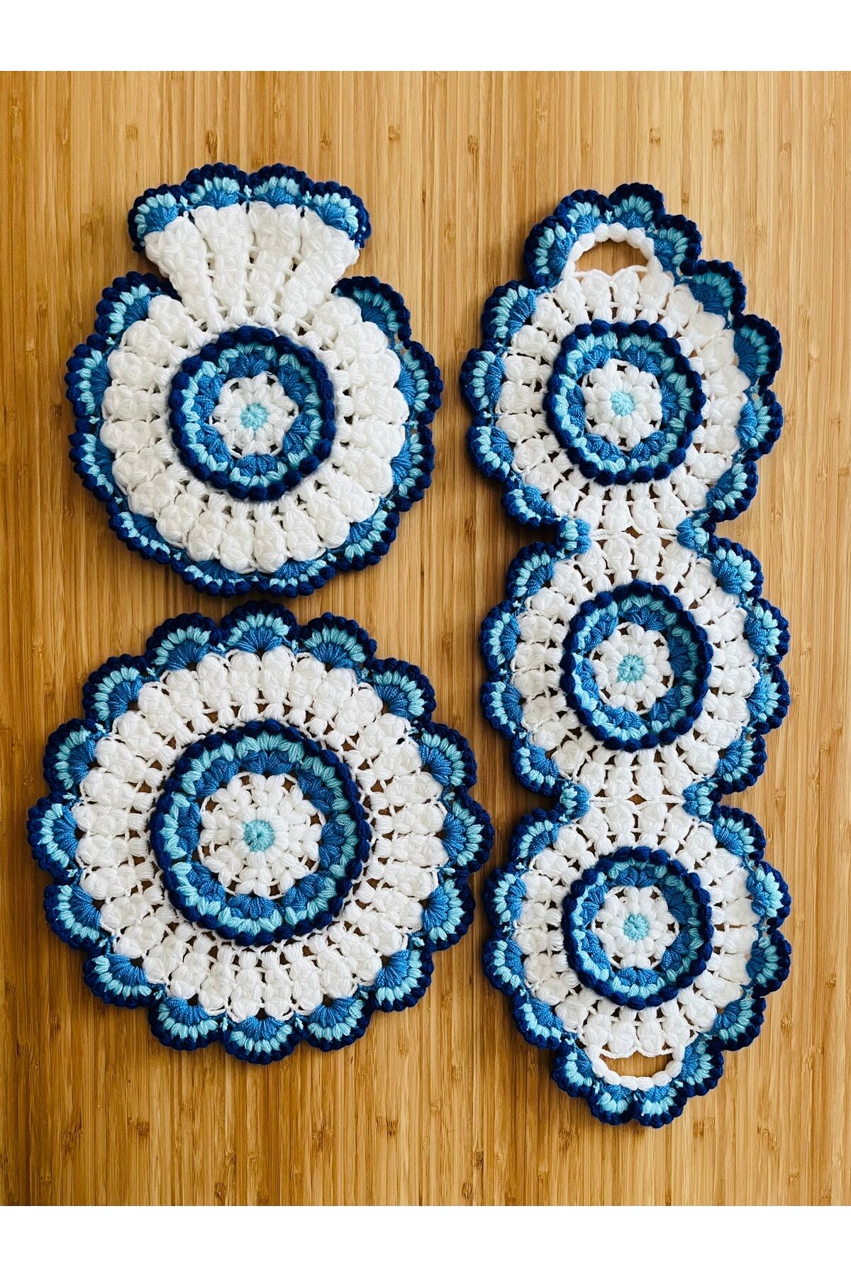 Çeyizlik Ve Banyo Lif Takımı 3'lü Set. Renk: Krem, Su Yeşili, Mavi, Saks.