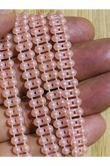 8mm Ikiz Şerit Yarım Inci. Pudra. 2 Metre.