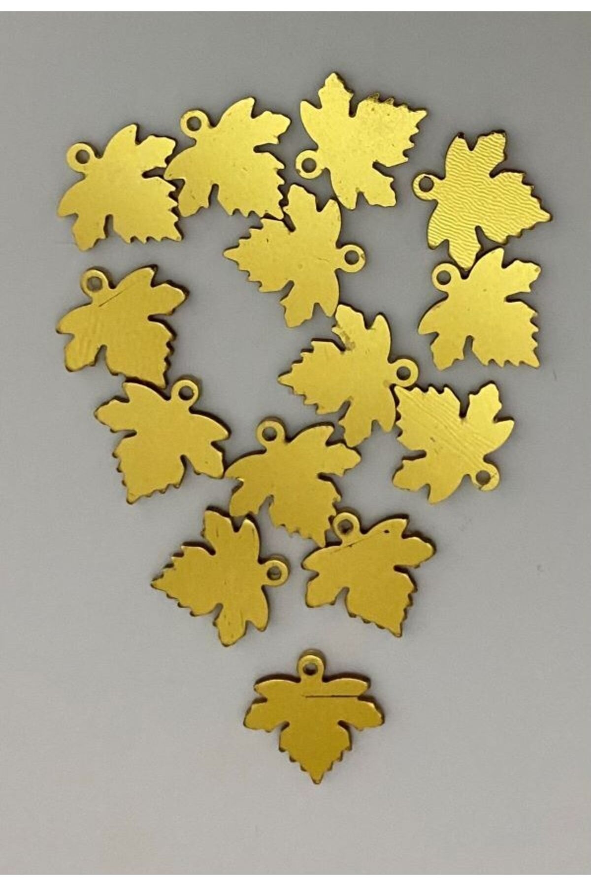 Çınar Yaprağı Gold. Oya, Abiye, Halhal, Bileklik, Kolye Vb. Pleksi Plastik El Işleme Pul. 20gr.