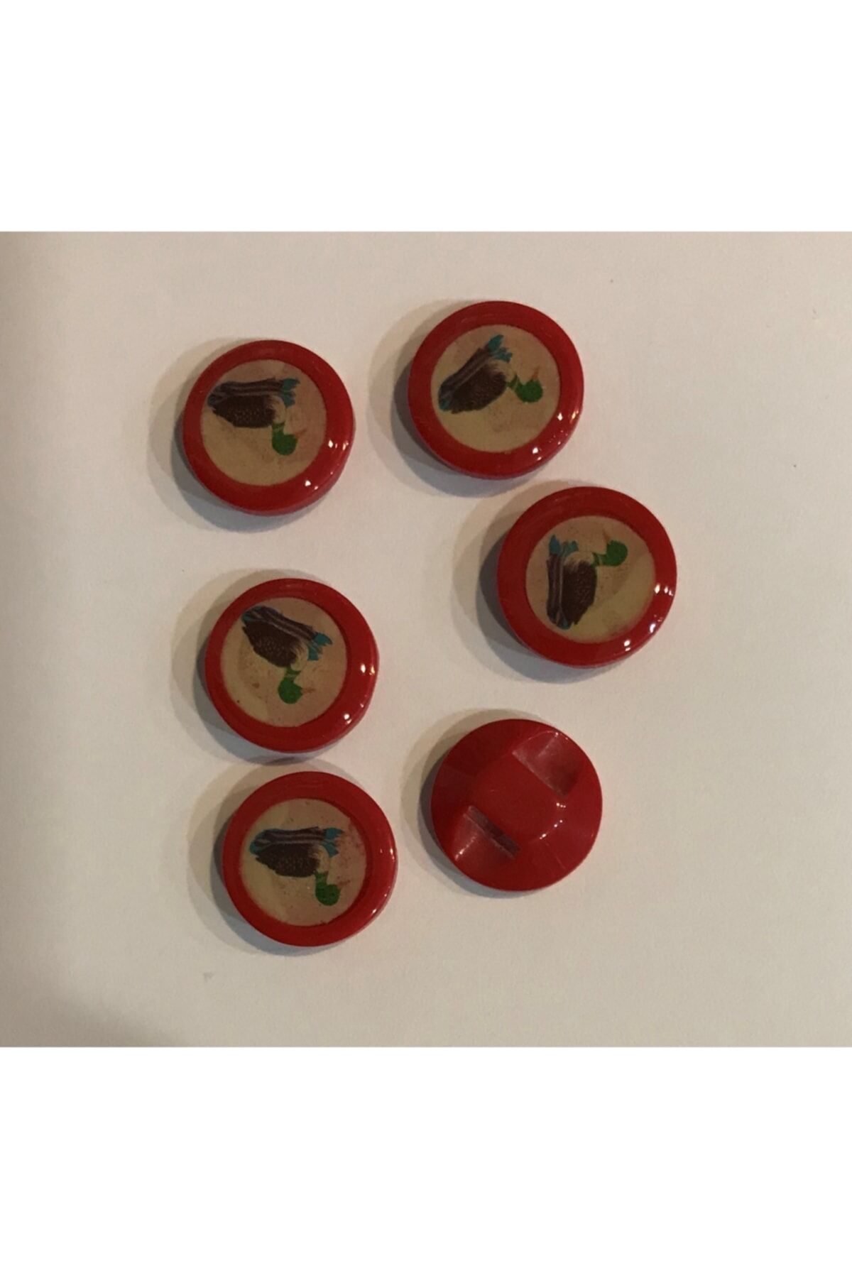 Yeşilbaş Ördek Bebe Düğmesi. 1.4cm. 6'lı Paket.
