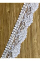 Organze Güpür 3cmx4metre. Beyaz.