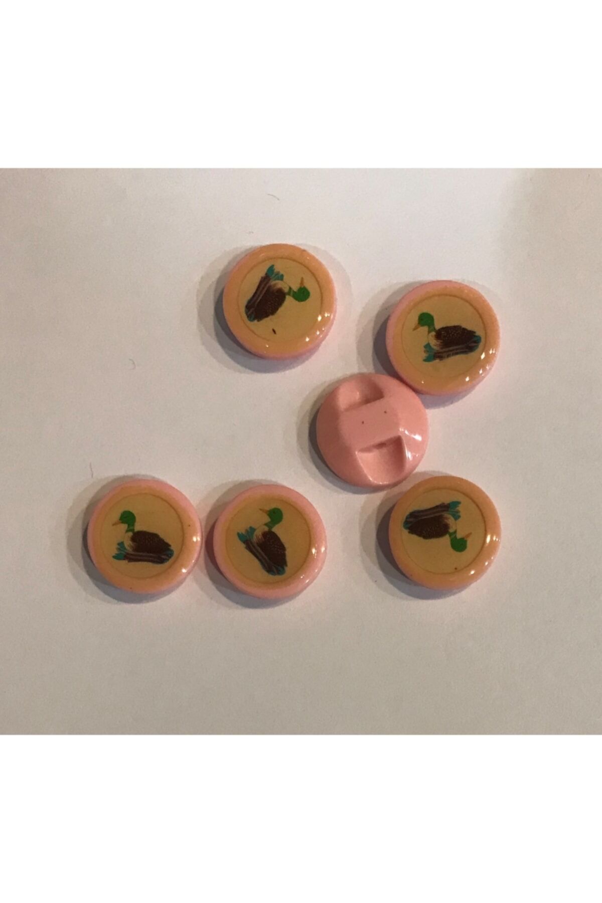 Yeşilbaş Ördek Bebe Düğmesi. 1.4cm. 6'lı Paket.