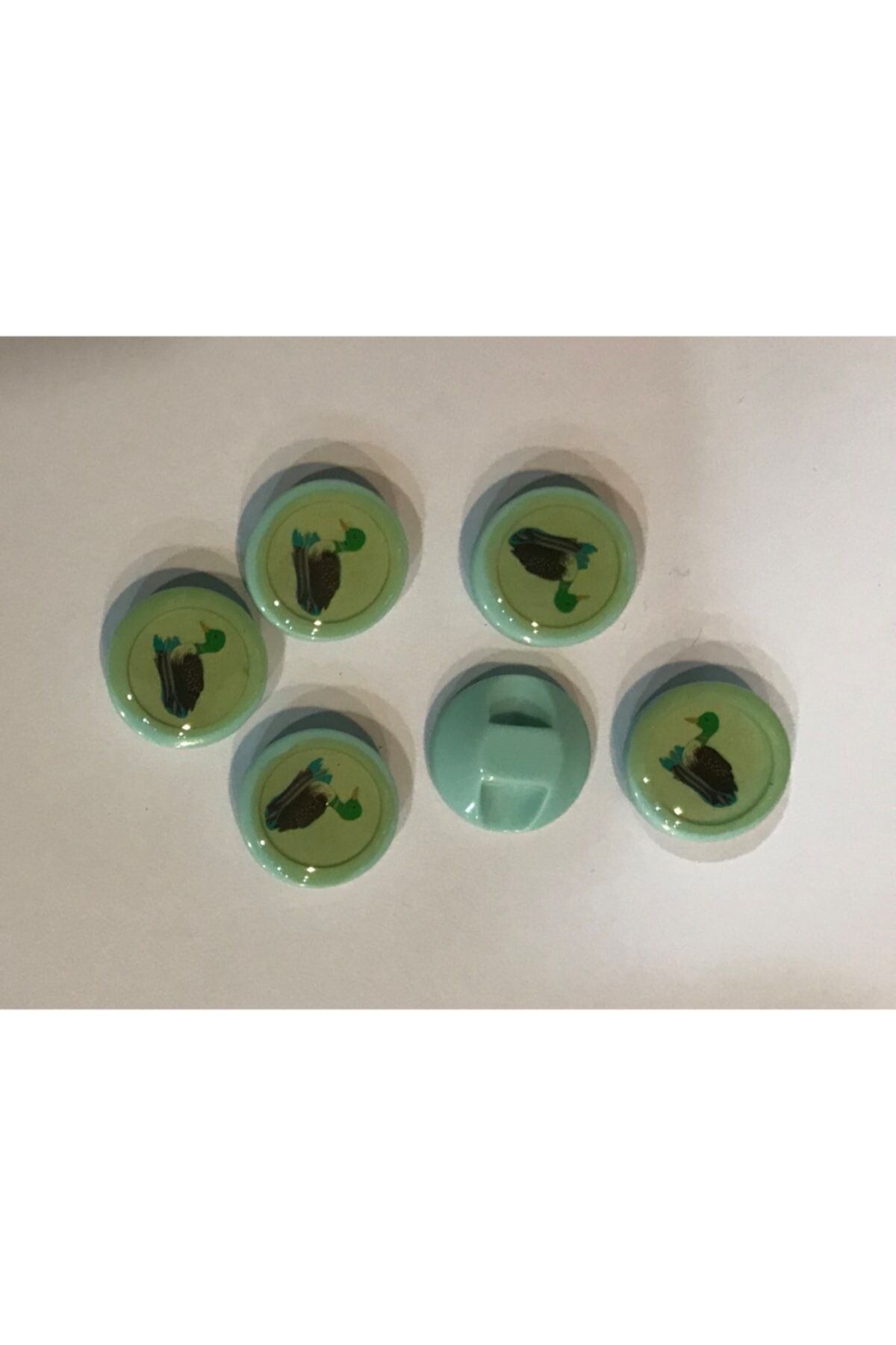 Yeşilbaş Ördek Bebe Düğmesi. 1.4cm. 6'lı Paket.