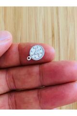 Ince Kaplama Tuğra Plastik Pul 11mm. Tahmini 240-250 Adet Civarı. Gümüş.