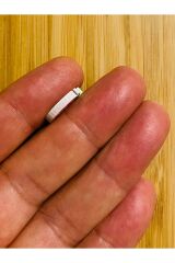 Çilek Şekilli Boyalı Ahşap Düğme 16 x 13 mm.  5'li Paket. Eflatun.