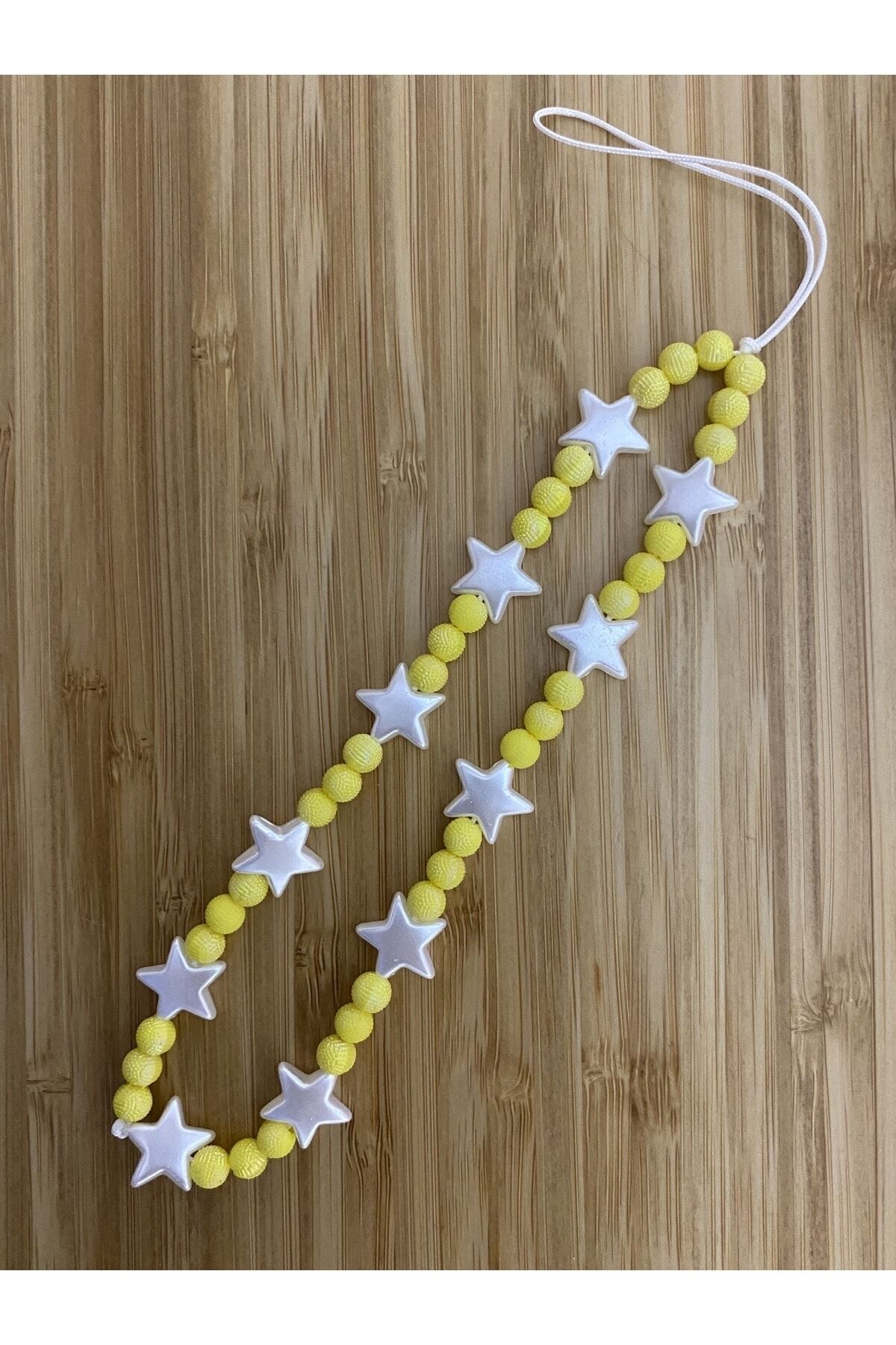 Yıldız Model Barok Inci Ve Renkli Boncuklu Telefon Charmi,telefon Askısı