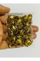 Abiye, Yazma, Halay Mendili, Vb. Işleme. Pleksi Gold Çukur Damla Pul. 11mmx15mm.