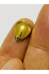 Abiye, Yazma, Halay Mendili, Vb. Işleme. Pleksi Gold Çukur Damla Pul. 11mmx15mm.