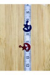 Yıldızlı Hilal Küpe Renkli Pleksi Kalın Pul. 20gr