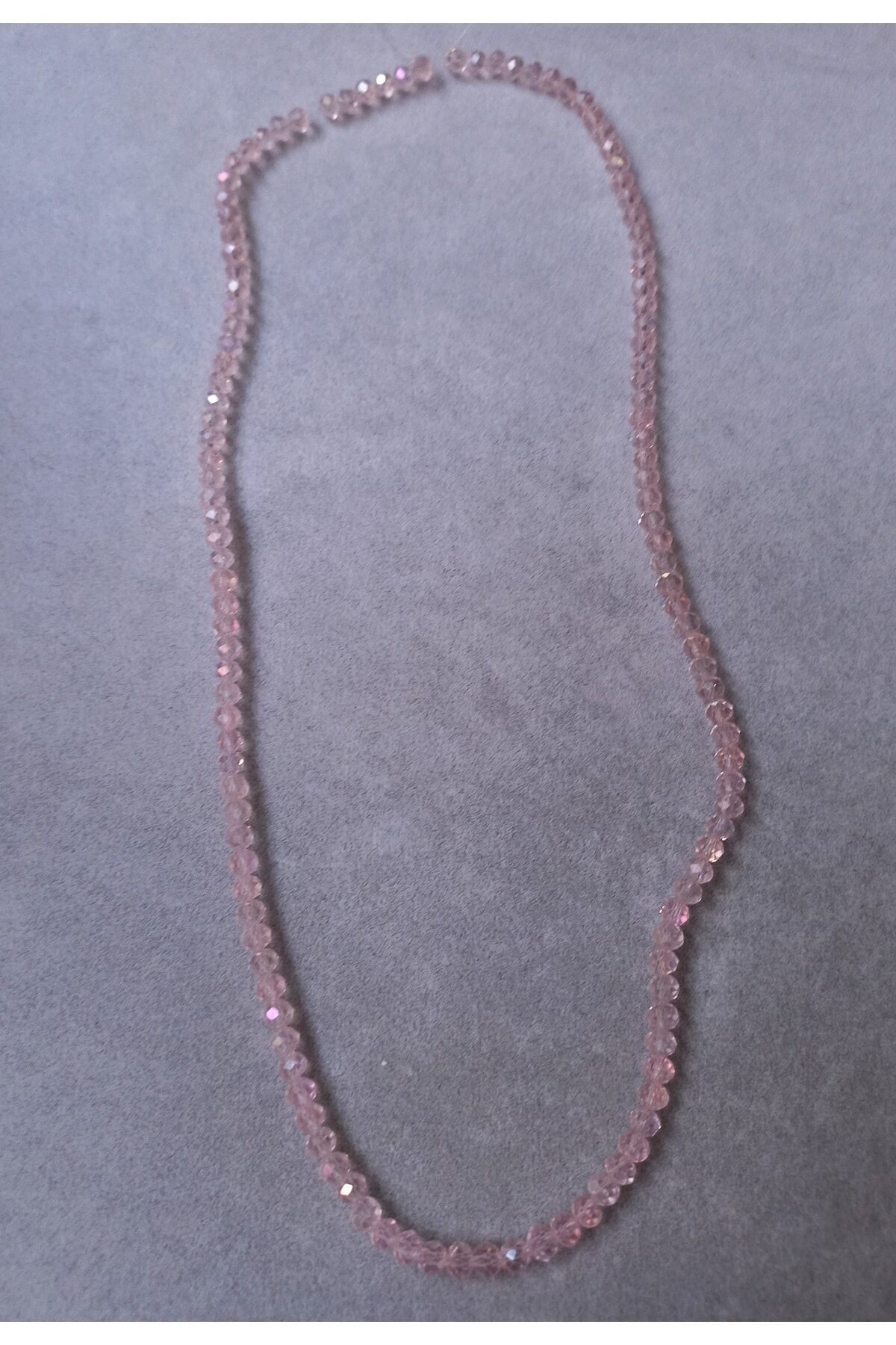 Açık Pembe Basık Kristal Boncuk 4mm 1dizi No.4