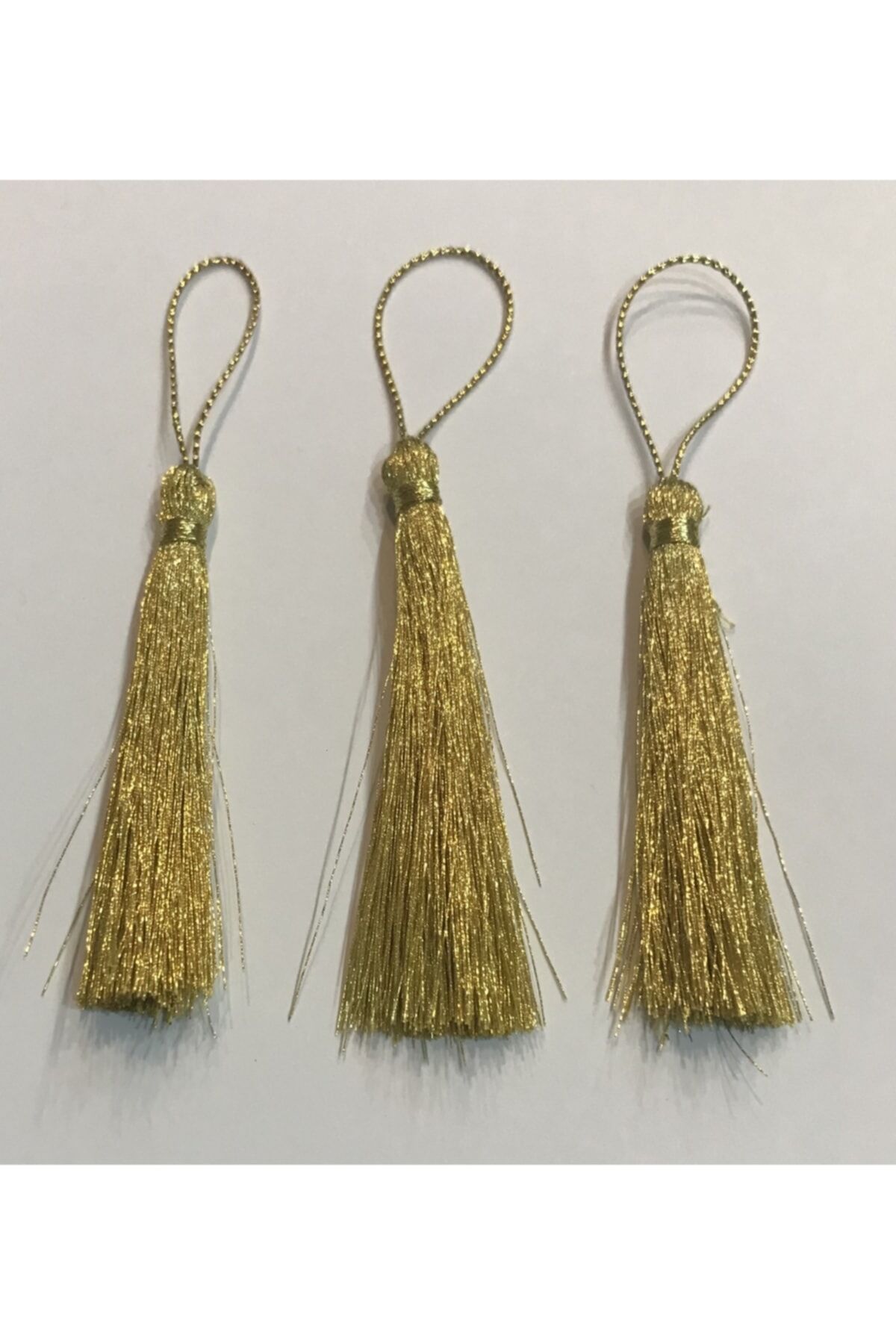 Açık Sarı Sim Püskül 8 Cm. 10'lu