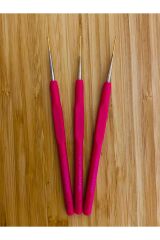 Yumuşak Silikon Saplı Oya Ve Dantel El Işi Tığ. No: 20. 3 Adet.