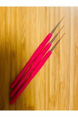 Yumuşak Silikon Saplı Oya Ve Dantel El Işi Tığ. No: 20. 3 Adet.