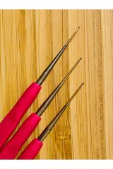 Yumuşak Silikon Saplı Oya Ve Dantel El Işi Tığ. No: 20. 3 Adet.