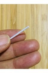 Yuvarlak Birit ve maske Lastiği. 1.5 mm x 6 Yarda. Beyaz.