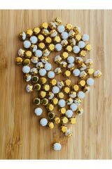 Yuvarlak Kasalı Beyoğlu Taşı Dikme Akrilik Boncuk. 7mm. 100 Adet.