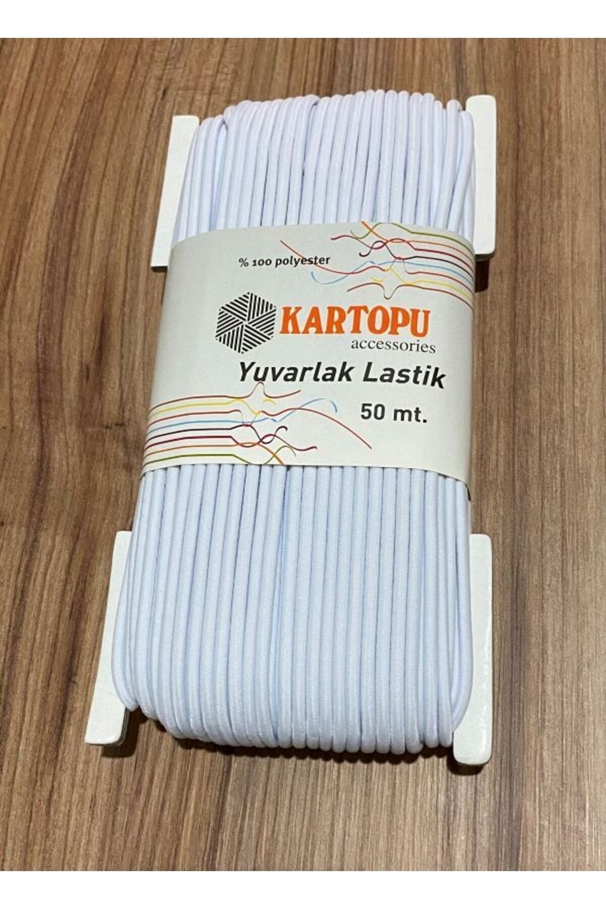 Yuvarlak Lastik 50 Metre. Beyaz
