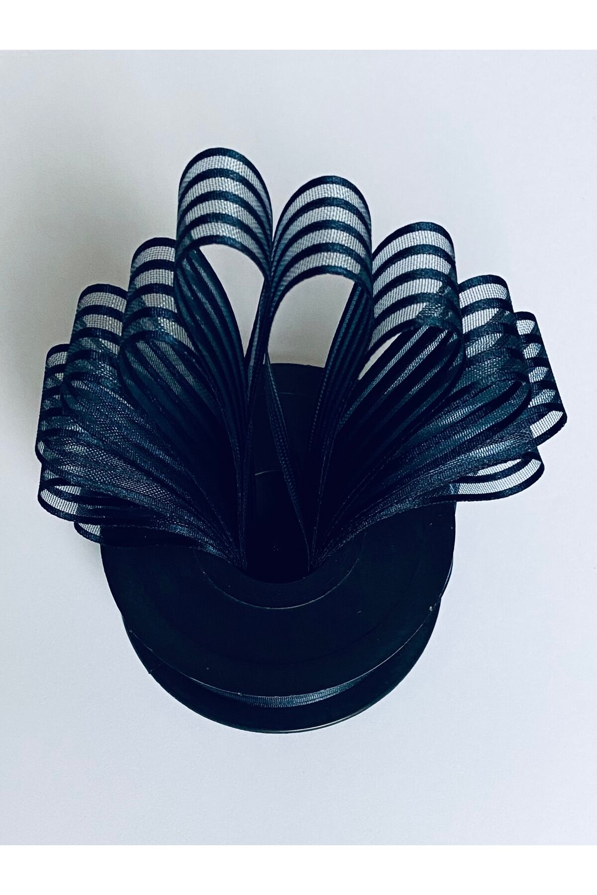 Çizgili şifon kurdele (Kurdale) 2.5cm x 20metre. Renk No:21