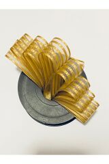 Çizgili şifon kurdele (Kurdale) 2.5cm x 20metre. Renk No:4