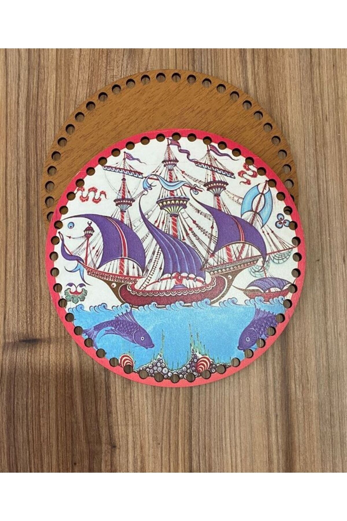 Ahşap Davul Çanta Kenar 19.5cm Çapında 1 Çift