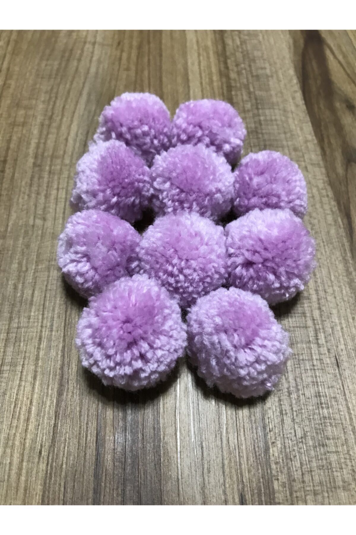 Yün Ponpon 10 Adet Renk:lila