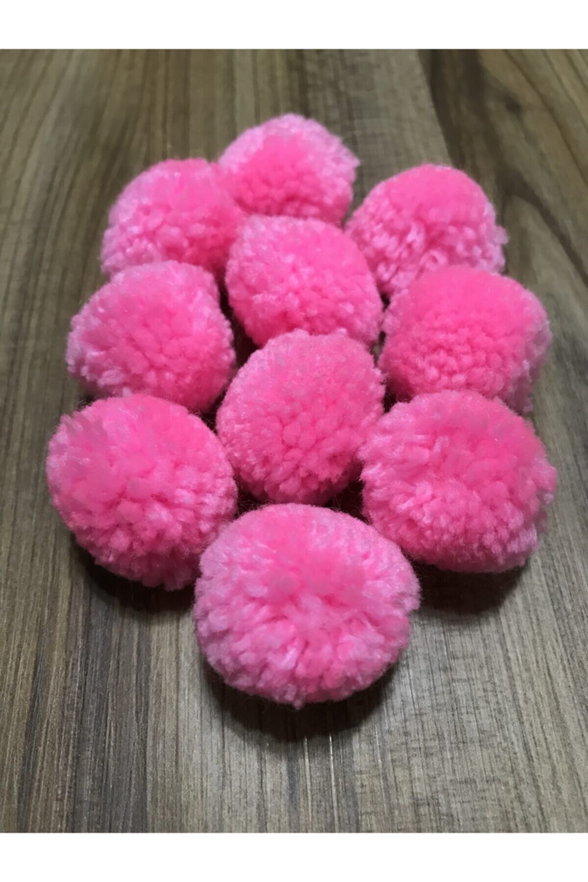 Yün Ponpon 10 Adet Renk:pembe