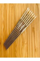 Oya Ve Dantel Metal Sapsız El Işi Sarı Uç Tığ Seti. No: 11, 12, 13, 15, 16, 17, 20. 7'li Set.