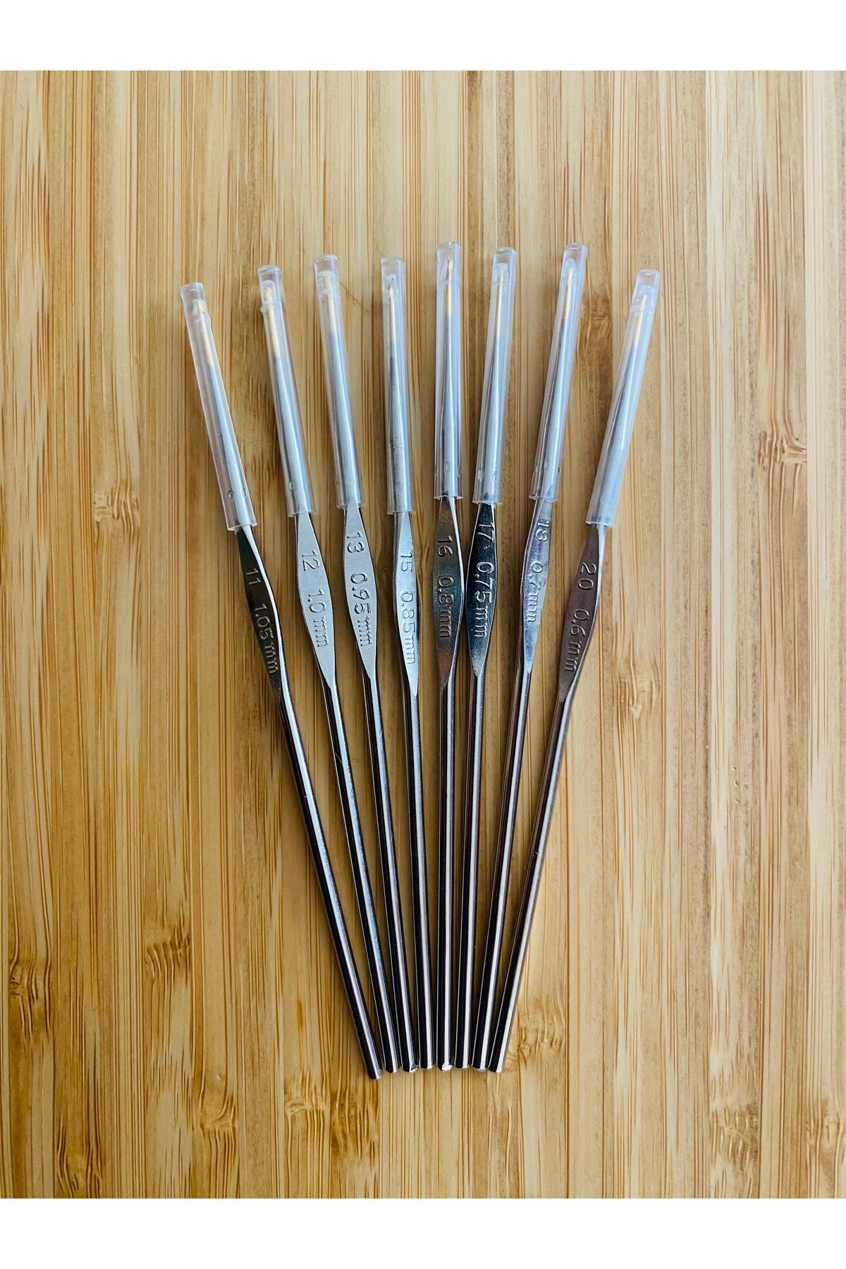 Oya Ve Dantel Metal Sapsız El Işi Tığ Seti. No: 11,12,13,15,16,17,18,20. 8 Adet.