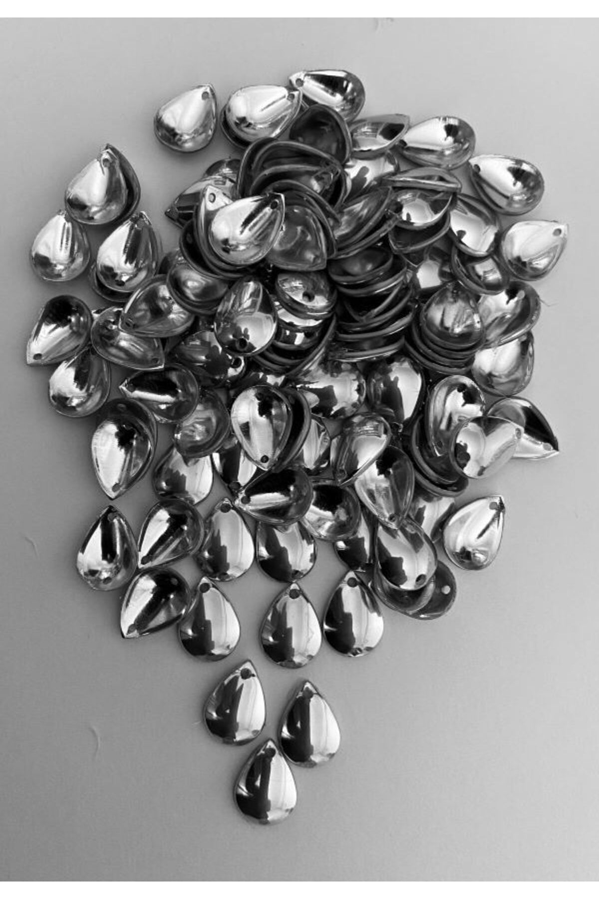 Çukur damla Gümüş. Abiye, Yazma, Halay Mendili, Vb.işleme. Pleksi Pul. 11mmx15mm. 20gr. Tkrbn:125ad.