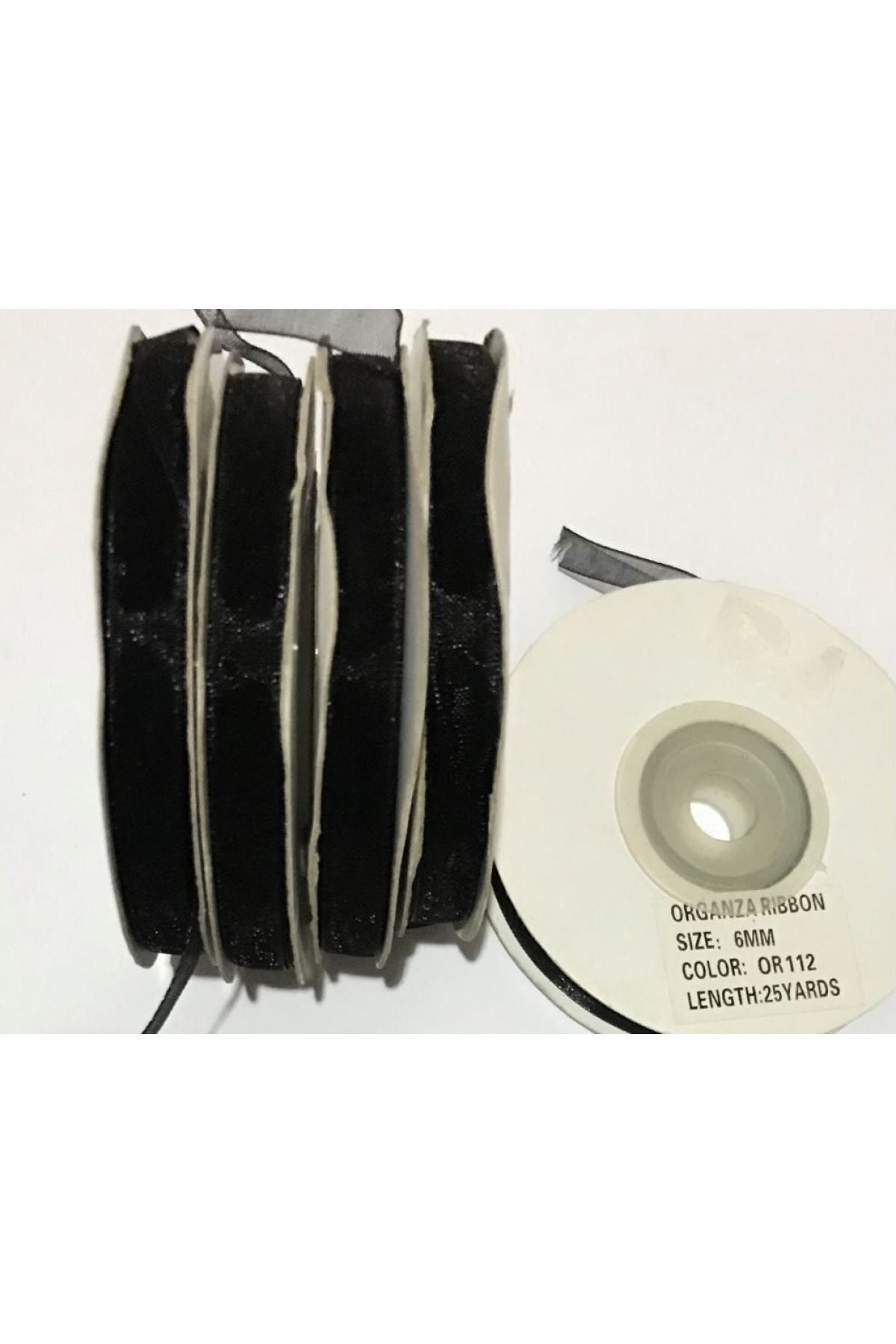 Organza (organze) Kurdele 6mmx25metre 1 Adet. Or112